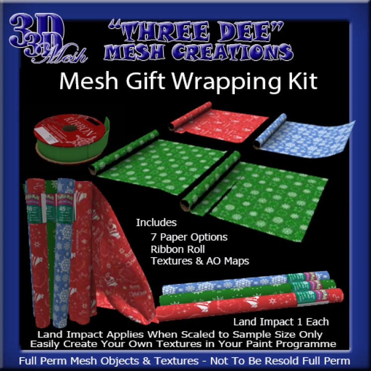 Mesh Gift Wrapping Kit AD Pic